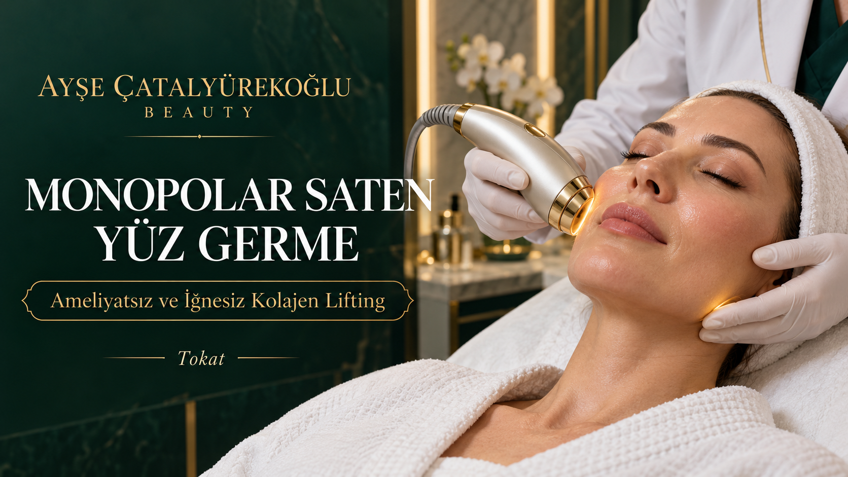 Monopolar saten yüz germe
